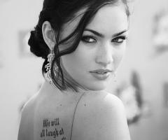 Tatuaje de Megan Fox en la espalda