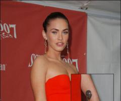 Tatuajes en los brazos de Megan Fox