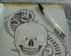Desenhos crânios tatuagens