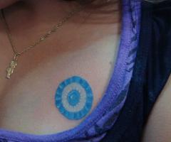 Tatuaje de escarapela de Argentina