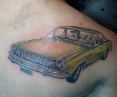 Tatuaje del auto Torino