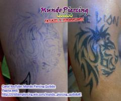 Leon tribal en el brazo