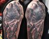 Octopus half sleeve tattoo