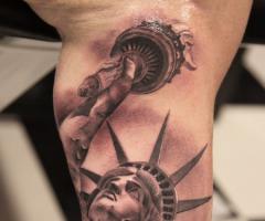 freedom statue tattoo