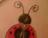 Lady bug tattoo