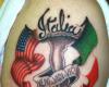 Tatuaje de la bandera de Italia