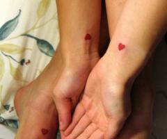 Small tattoos for girls hearts