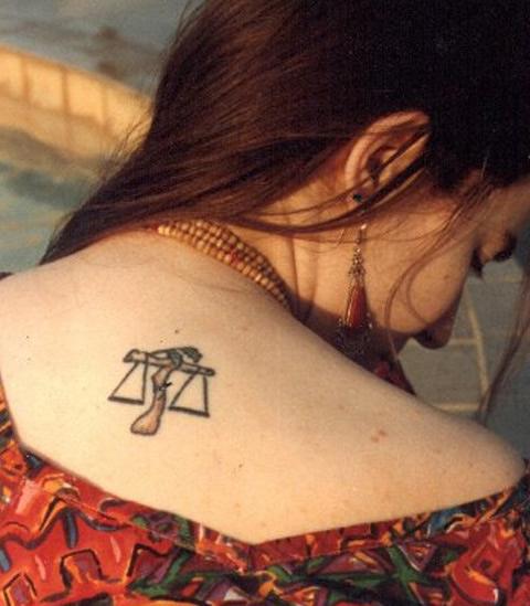 Libra girl tattoo