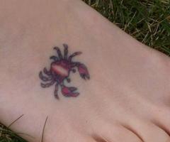 Small cancer zodiac tattoo