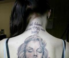 Tatuaje de Marilyn Monroe