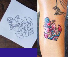 Anchor tattoo pictures and images