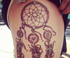 Tatuaje de atrapasueños para mujeres