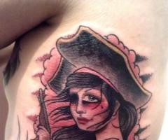 Mujer pirata pin up