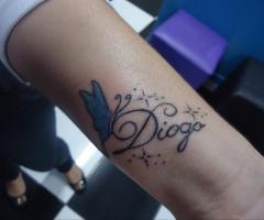 Borboleta e Diogo by Pedrão Tatuador