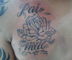 Rosa by Pedrão Tatuador