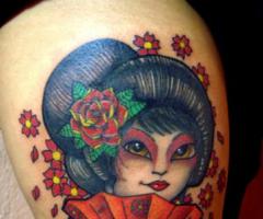 Geisha tattoos for men and women