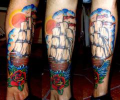 Sailor sleeve tattoo