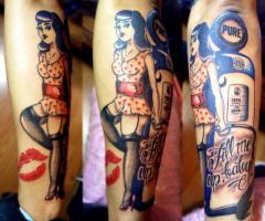 Stop Gasoline Pin-up Girl