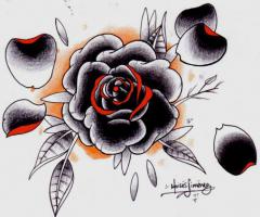 Rose drawing