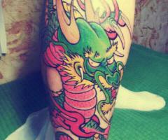 Japanese dragon full color
