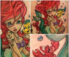The little mermaid tattoo
