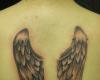 Tatuaje de dos alas de angel en la espalda