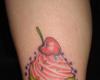 Cup Cake color tattoo