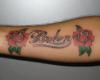 Nombre Belen con rosas