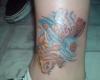 Koi fish ankle tattoo
