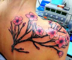Cherry blossom tattoo