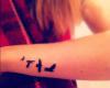 Birds in flight tattoo