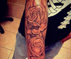 black and grey roses