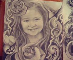 my daughters portrait drawing