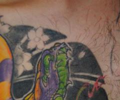 Oriental snake picture design