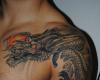 Oriental dragon tattoo picture