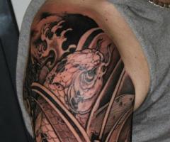 Tattoo japanese style koi fish