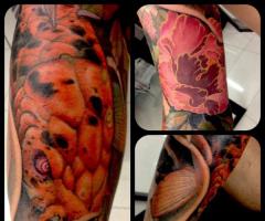 tattoo sketch koi fish realism