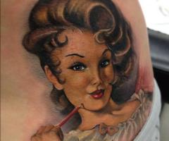 Sexy Pin up realistic portrait