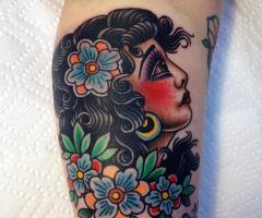 Virginia Elwood tattoos