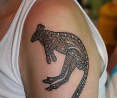 Tatuaje de canguro