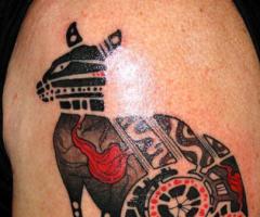 Kangaroo maori art