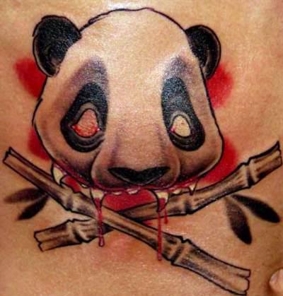 Panda tattoo design