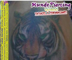 Tatuaje de tigre full color
