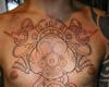Lineal marine tattoos