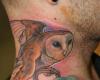 Old school Owl tattoo