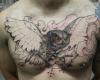 Tattoo Owl black and white