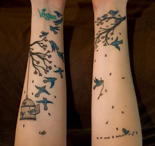 Vegan tattoo design