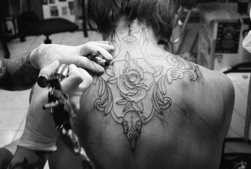Rose tattoo in progect