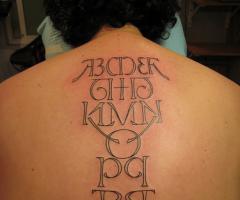 35 Lettering tattoo pictures