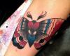 Traditional butterfly tattoo